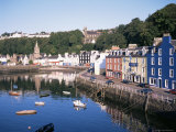 Harbour and Main Street, Tobermory, Island of Mull, Argyllshire, Inner Hebrides, Scotland Photographic Print by Geoff Renner