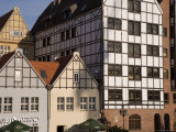 Restored Warehouses Along the Stara Motlawa River (Mottla River), Gdansk, Pomerania, Poland Photographic Print by Gavin Hellier