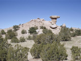 Camel Rock, Near Santa Fe, New Mexico, USA Photographic Print by Walter Rawlings