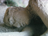 Victim of Vesuvius Eruption, Form Later Revealed by Injecting Plaster, Campania Photographic Print by Walter Rawlings