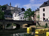 Old City and River, Luxembourg City, Luxembourg Photographic Print by Gavin Hellier