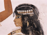 Wall Painting of a Girl, Tomb of Menna, 18th Dynasty, Valley of the Nobles Photographic Print by Walter Rawlings