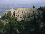 Palace of the Despots and the Plain of Sparta Below, Mistra, Greece Photographie par Adrian Neville