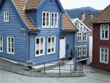Wooden Houses in Central Bergen, Bergen, Western Fjords, Norway, Scandinavia Photographic Print by Gavin Hellier