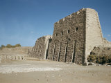 Entrance, West Pylons, Grooved to Hold 8 Flagstaffs, 142Ft High Photographic Print by Walter Rawlings
