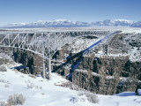 Bridge Over Rio Grande Gorge Near Taos, New Mexico, USA Photographic Print by Walter Rawlings