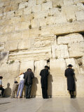 Jews Praying at the Western Wall, Jerusalem, Israel, Middle East Photographic Print by Adrian Neville