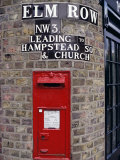 Tiled Street Name and Postbox, Hampstead, London, England, United Kingdom Photographic Print by Walter Rawlings