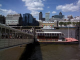 View of the City of London from the Pier Close to London, Bridge, London, England Photographic Print by David Hughes