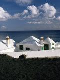 Beach Houses, Lanzarote, Canary Islands, Spain, Atlantic Photographic Print by G Richardson
