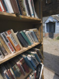 Bookstall in Grounds of Hay on Wye Castle, Powys, Mid-Wales, Wales, United Kingdom Photographic Print by David Hughes
