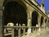 Medieval Market Hall, Honey Coloured Stone Building, High Street, the Cotswolds Photographic Print by David Hughes