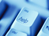 Help Button on Computer Keyboard Photographie par Lee Frost