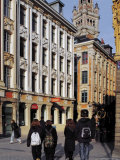 Tourists Walking in the Grand Place (Place Du General De Gaulle), Lille, Flanders, Nord, France Photographic Print by David Hughes