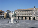 Piazza Del Plebiscito, and Palazzo Reale, Naples, Campania, Italy Photographic Print by G Richardson