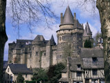 Chateau, Vitre, Ille-Et-Vilaine, Brittany, France Photographie par David Hughes