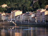 River Saone, Lyon, Rhone, Rhone Valley, France Photographic Print by David Hughes