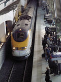 Eurostar Train Arriving at Lille Europe Station, Lille, Nord, France Photographic Print by David Hughes