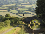 Towpath, Monmouth and Brecon Canal, Tal Y Bont, Powys, Mid-Wales, Wales, United Kingdom Photographic Print by David Hughes