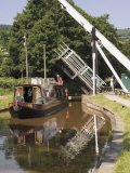 Liftbridge and Towpath, Tal Y Bont, Monmouth and Brecon Canal, Powys, Mid-Wales, Wales Photographic Print by David Hughes