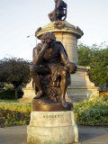 Statue of Hamlet with Statue of Ronald Gower Behind, Stratford-Upon-Avon, Warwickshire, England Photographic Print by David Hughes