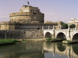Castel San Angelo and River Tiber, Rome, Lazio, Italy Photographic Print by G Richardson