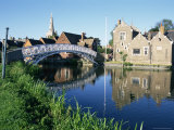 Chinese Bridge on Great Ouse River, Godmanchester Huntingdon, Cambridgeshire, England Photographic Print by David Hughes