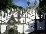 Ornamental Stairway, Bom Jesus Church, 18th Century, Bom Jesus Do Monte, Braga, Minho, Portugal Photographie par Christopher Rennie
