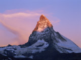 Peak of the Matterhorn, 4478M, Valais, Swiss Alps, Switzerland Photographie par Hans Peter Merten