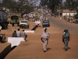 Street Scene in Centre of Town, Garowa, Cameroon, Africa Photographic Print by David Poole