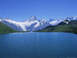 Bachalpsee, Schreckhorn and Finsterarhorn, Bernese Oberland, Swiss Alps, Switzerland Photographie par Hans Peter Merten