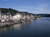 Old Town, Dinant, and River Meuse, Ardennes, Belgium Photographie par Hans Peter Merten