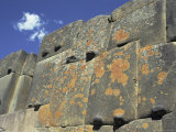Inca Stonework, Terrace of the Ten Niches, Inca Fortress, Ollantaytambo, Peru, South America Photographie par Christopher Rennie