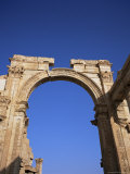 Roman Triumphal Arch, Dating from the 1st Century AD, Palmyra, Unesco World Heritage Site, Syria Photographie par Christopher Rennie