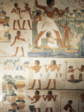 Paintings of Scenes of Everday Life in the Tomb of Nakht Photographie par Jack Jackson