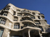 Gaudi's Casa Mila (La Pedrera), Unesco World Heritage Site, Barcelona, Catalonia, Spain Photographic Print by Michael Jenner