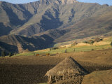 Debirichwa Village in Early Morning, Simien Mountains National Park, Ethiopia Photographic Print by David Poole