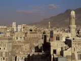 Skyline of the Old Town, Sana'A, Unesco World Heritage Site, Yemen, Middle East Photographic Print by Jack Jackson