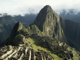 Lost City of the Incas at Dawn, Machu Picchu, Unesco World Heritage Site, Peru, South America Photographie par Christopher Rennie