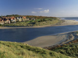 Village of Alnmouth with River Aln Flowing into the North Sea, Near Alnwick, England Photographic Print by Lee Frost
