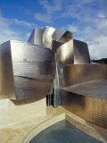 Guggenheim Museum, Designed by American Architect Frank O. Gehry, Opened 1997, Bilbao Lámina fotográfica por Christopher Rennie