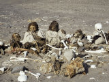 Human Remains Preserved Over 500 Years, Chauchilla Cemetery, Nazca, Peru, South America Photographie par Christopher Rennie