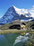 The Eiger, Kleine Scheidegg, Bernese Oberland, Swiss Alps, Switzerland Photographie par Hans Peter Merten