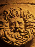 Romano-Celtic Gorgon's Head, Roman Baths, Bath, Avon, England, United Kingdom Photographie par Michael Jenner