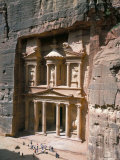 The Treasury (Khaznat Far'Oun), Dating from the 1st Century Bc, at End of Siq, Petra Photographic Print by Christopher Rennie