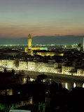 City Skyline at Night, Florence, Tuscany, Italy Photographic Print by Lee Frost