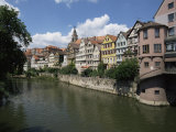 Old Town and River Neckar, Tubingen, Baden-Wurttemberg, Germany Photographie par Hans Peter Merten