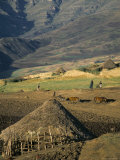 Debirichwa Village in Early Morning, Simien Mountains National Park, Ethiopia Photographic Print by David Poole