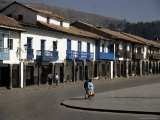 Colonial Balconies, Plaza De Armas, Cuzco, Peru, South America Photographic Print by Christopher Rennie
