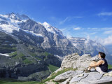 View from Kleine Scheidegg to Jungfrau, Bernese Oberland, Switzerland Photographic Print by Hans Peter Merten